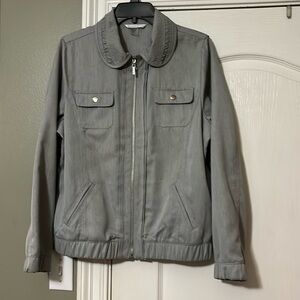 Bomber style Grey Jacket by Allison Daley